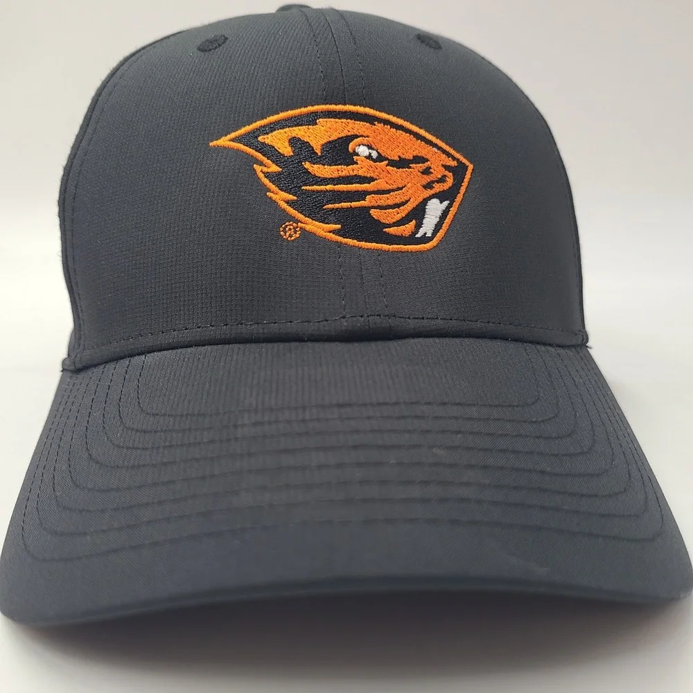 Oregon State Beavers Hat Adjustable Nike‎ Black Orange NCAA Legacy91 Dri-Fit Men